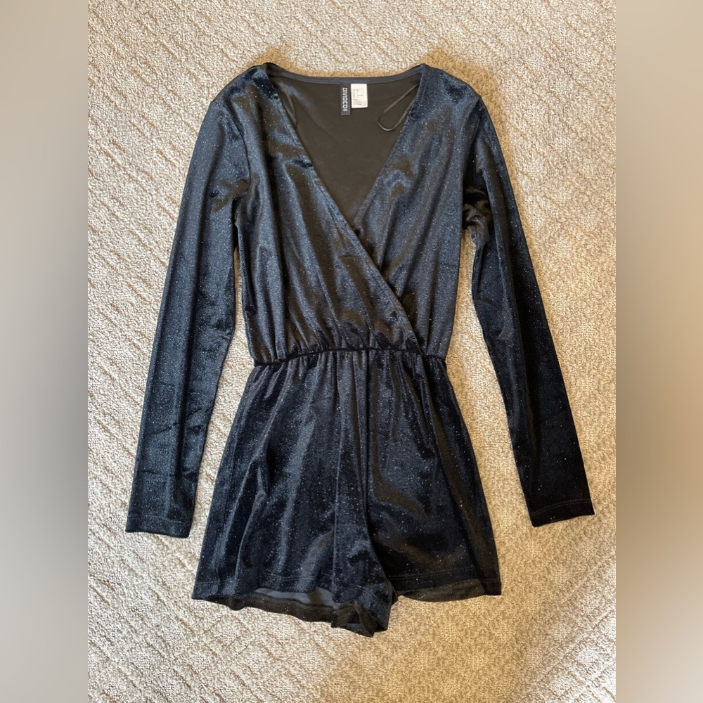 H&M Velvet Glitter Romper